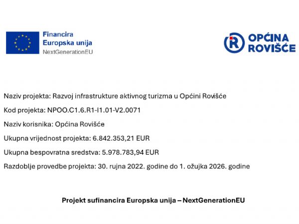 Razvoj infrastrukture aktivnog turizma u Općini Rovišće