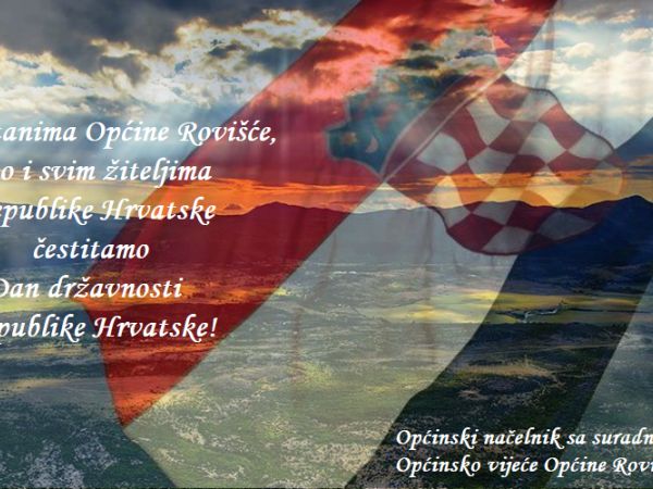 Čestitka povodom Dana državnosti Republike Hrvatske