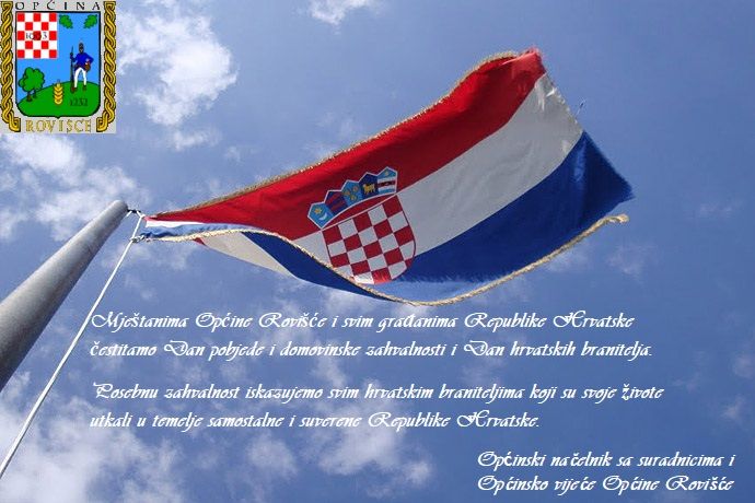 Čestitka povodom Dana pobjede i domovinske zahvalnosti i Dana hrvatskih branitelja