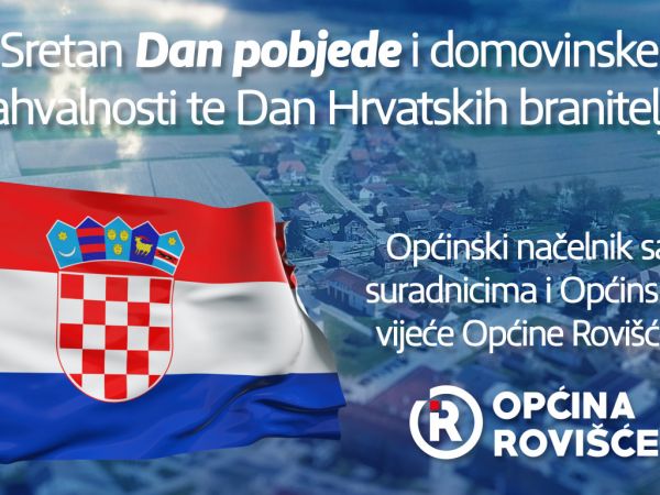 Sretan Dan pobjede i domovinske zahvalnosti i Dan hrvatskih branitelja
