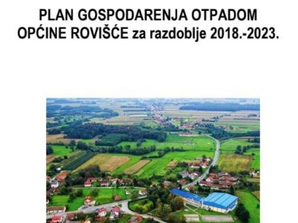 Usvojen Plan gospodarenja otpadom Općine Rovišće za razdoblje od 2018. - 2023. godine