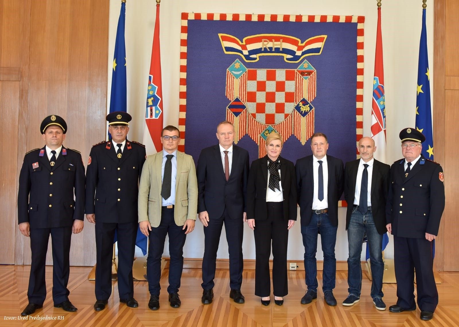 Predsjednica Republike Hrvatske upoznata sa međunarodnom suradnjom između DVD-a Rovišće i francuskom GSCF