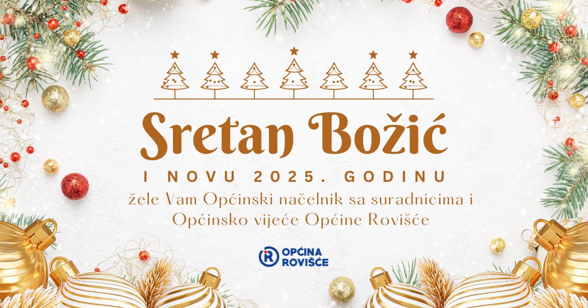 Sretan i blagoslovljen Božić te sretna i uspješna nova 2025. godina!