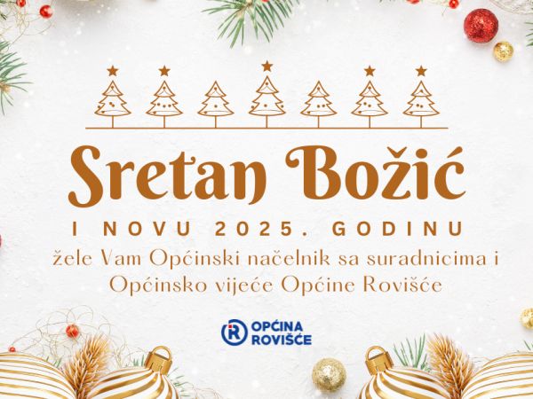 Sretan i blagoslovljen Božić te sretna i uspješna nova 2025. godina!